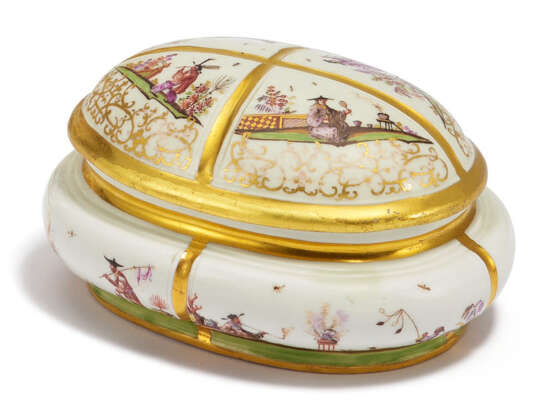 Meissen. OVAL PORCELAIN SUGAR BOWL WITH CHINOISERIES - фото 1