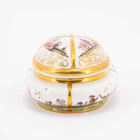 Meissen. OVAL PORCELAIN SUGAR BOWL WITH CHINOISERIES - photo 3