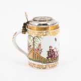 Meissen. SMALL PORCELAIN 'WALZENKRUG' TANKARD WITH CHINOISERIES - фото 3