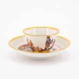 Meissen. PORCELAIN TEA BOWLS AND SAUCER WITH FINE CHINOISERIES - фото 2