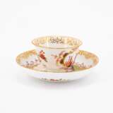 Meissen. TWO PORCELAIN TEA BOWLS WITH SAUERES AND CHINOISERIES - фото 9