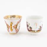 Meissen. TWO PORCELAIN CUPS AND ONE SAUCER WITH CHINOISERIES - photo 2