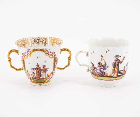 Meissen. TWO PORCELAIN CUPS AND ONE SAUCER WITH CHINOISERIES - фото 3