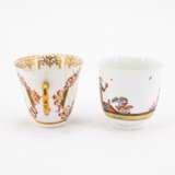 Meissen. TWO PORCELAIN CUPS AND ONE SAUCER WITH CHINOISERIES - photo 4