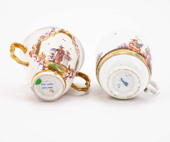 Meissen. TWO PORCELAIN CUPS AND ONE SAUCER WITH CHINOISERIES - фото 6