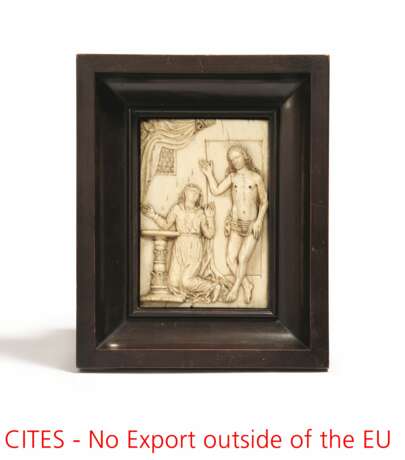 Germany. THE IVORY RESURRECTED CHRIST APPEARS TO HIS MOTHER MARY - фото 1
