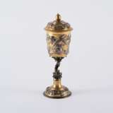 Hans Jachmann d.J. EXCEPTIONAL SILVER LIDDED GOBLET WITH FLOWERS - photo 3
