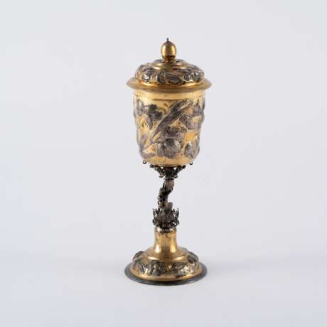 Hans Jachmann d.J. EXCEPTIONAL SILVER LIDDED GOBLET WITH FLOWERS - фото 3