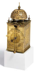 South Germany. BRASS TABERNACLE CLOCK WITH FRONT ZAPPLER
