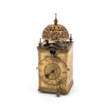 South Germany. BRASS TABERNACLE CLOCK WITH FRONT ZAPPLER - photo 2