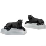 Cartier. PAIR GLASS PANTHERS AS BOOCKENDS - фото 2