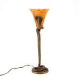 Daum Frères. GLASS TABLE LAMP 'SERPENT' WITH COBRA SNAKE - фото 2