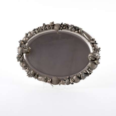 Gianmaria Buccellati. MAGNIFICENT SILVER PLATTER WITH MUSSELS & A LIONSFISH - photo 3