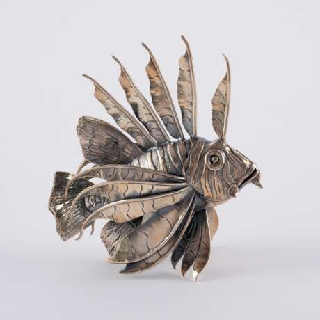 Gianmaria Buccellati. MAGNIFICENT SILVER PLATTER WITH MUSSELS & A LIONSFISH - photo 6