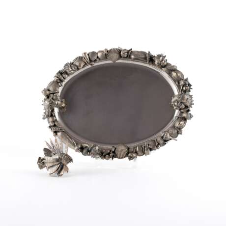 Gianmaria Buccellati. MAGNIFICENT SILVER PLATTER WITH MUSSELS & A LIONSFISH - photo 10