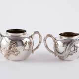 Pao Cheng. EXCEPTIONAL SILVER TEA SERVICE WITH DRAGON DECORATION - photo 9