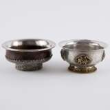 TWO SILVER TEA CUPS STANDS AND THREE TEA BOWL (PHORBA) - фото 3