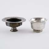 TWO SILVER TEA CUPS STANDS AND THREE TEA BOWL (PHORBA) - photo 14