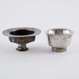 TWO SILVER TEA CUPS STANDS AND THREE TEA BOWL (PHORBA) - фото 15