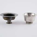 TWO SILVER TEA CUPS STANDS AND THREE TEA BOWL (PHORBA) - photo 17