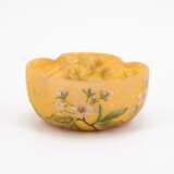 Daum Frères. SMALL SCALLOPED GLASS BOWL WITH CHERRY BLOSSOM BRANCHES - photo 4