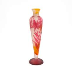 Emile Gallé. GLASS SOLIFLORE WITH LILY