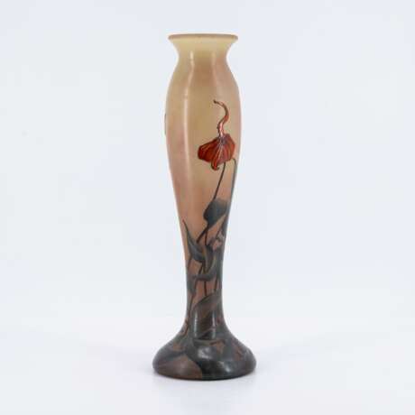 Muller Frères. GLASS BALUSTER VASE WITH FLOWER PANICLES - photo 4