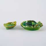 Zsolnay. ENSEMBLE OF THREE IRIDESCENT GREEN PORCELAIN BOWLS - фото 7