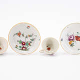 Frankenthal. SIX PORCELAIN CUPS AND THREE SAUCERS WITH BIRD DECOR, FLOWERS AND LANDSCAPE SCENES - photo 10
