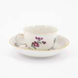 Frankenthal. PORCELAIN TEA POT WITH BIRD DECOR AND CUP WITH SAUCER AND FLORAL DECOR - фото 8