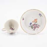 Frankenthal. PORCELAIN TEA POT WITH BIRD DECOR AND CUP WITH SAUCER AND FLORAL DECOR - фото 10