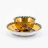 Meissen. PORCELAIN ENSEMBLE OF SLOP BOWL, TWO CUPS AND SAUCERS WITH GILDED DECOR - фото 14