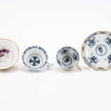 Meissen. PAIR PORCELAIN CUPS AND SAUCERS WITH STRAW-COLOURED GROUND AND GODRONISED SIDES - фото 10