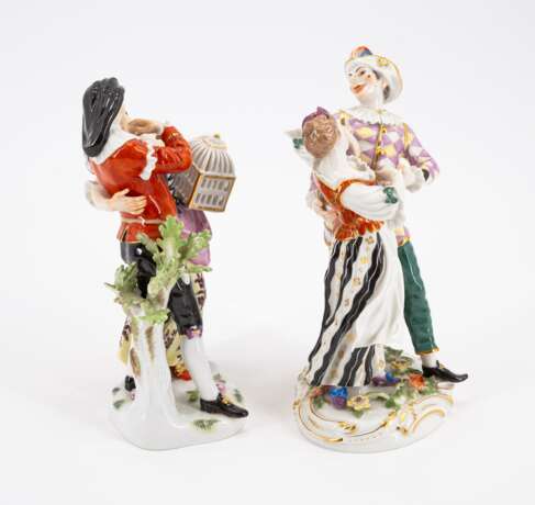 Meissen. FOUR LARGE PORCELAIN COUPLES FROM THE COMMEDIA DELL'ARTE - photo 4