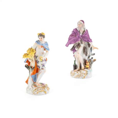 Meissen. PORCELAIN ALLEGORIES 'THE WINTER' AND 'THE SUMMER' - photo 1