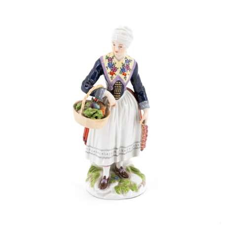 Meissen. DANISH PORCELAIN FARMER'S WIFE WITH VEGETABLE BASKET - фото 1