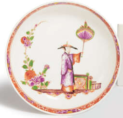Meissen. PORCELAIN SLOP BOWL WITH LATER CHINOSERIE DECOR