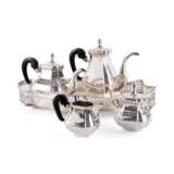 Presumably Italy. FOUR-PART SILVER COFFEE AND TEA SERVICE - photo 1