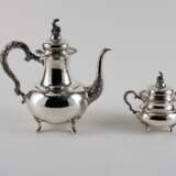 Otto Wolter. LARGE SILVER COFFEE AND TEA SERVICE WITH ROCAILLE CURVES - photo 4