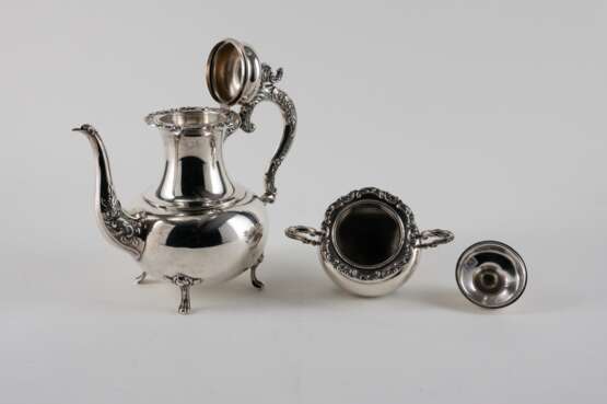 Otto Wolter. LARGE SILVER COFFEE AND TEA SERVICE WITH ROCAILLE CURVES - photo 6