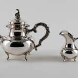 Otto Wolter. LARGE SILVER COFFEE AND TEA SERVICE WITH ROCAILLE CURVES - photo 8