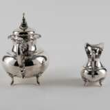 Otto Wolter. LARGE SILVER COFFEE AND TEA SERVICE WITH ROCAILLE CURVES - photo 9