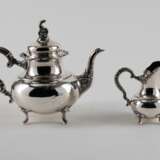Otto Wolter. LARGE SILVER COFFEE AND TEA SERVICE WITH ROCAILLE CURVES - фото 10