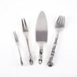 Georg Jensen. ONE CAKE LIFTER & THREE SERVING FORKS "BLOSSOM" AMONGST OTHERS - Auction prices