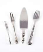 Георг Артур Йенсен. Georg Jensen. ONE CAKE LIFTER & THREE SERVING FORKS "BLOSSOM" AMONGST OTHERS