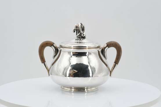 Denmark. SILVER COFFEE SET WITH MARTELLEE SURFACE AND VEGETABLE FINIALS - photo 12