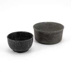 TWO STONE BOWLS