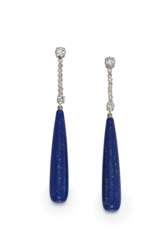 Lapis Lazuli-Diamond-Ear Jewellery