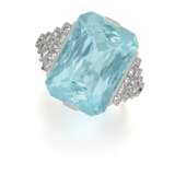 Aquamarine-Diamond-Ring - photo 1