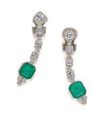 Emerald-Diamond-Ear Jewellery